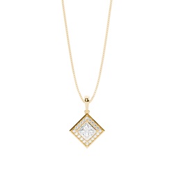 4 Prong Setting Halo Pendant