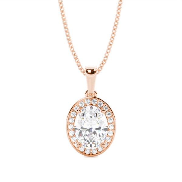 4 Prong Setting Halo Pendant
