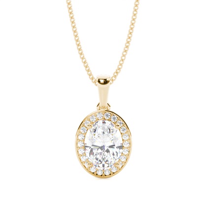 Yellow Gold Diamond Pendants & Necklaces