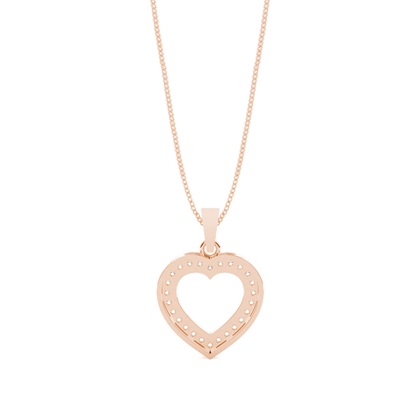 Herz Anhänger in Pavefassung