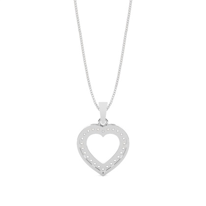 Herz Anhänger in Pavefassung