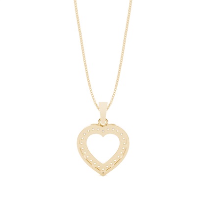 Herz Anhänger in Pavefassung