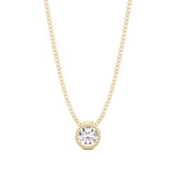 Pendentif croix diamant rond serti pavé 0.15ct