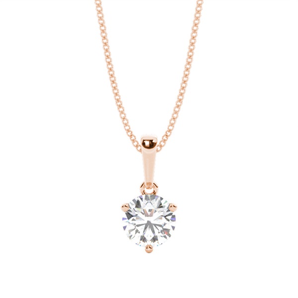 3 Prong Setting Solitaire Pendant