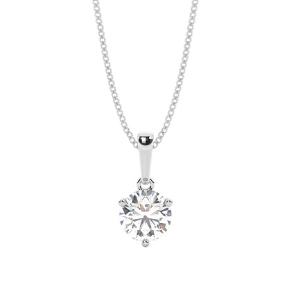 3 Prong Setting Solitaire Pendant