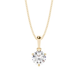 3 Prong Setting Solitaire Pendant
