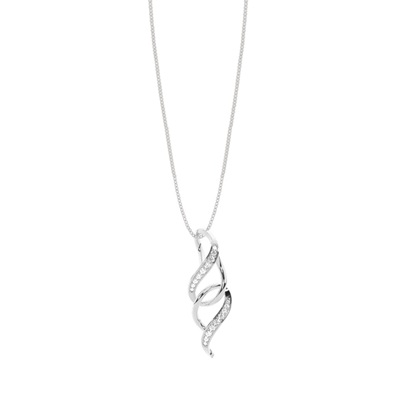 4 Prong Setting Round Diamond Designer Pendant