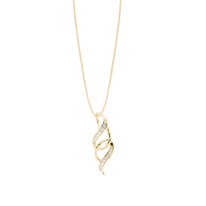 Yellow Gold Designer Diamond Pendants