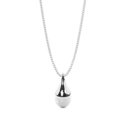 Flush Setting Round Diamond Delicate Pendant