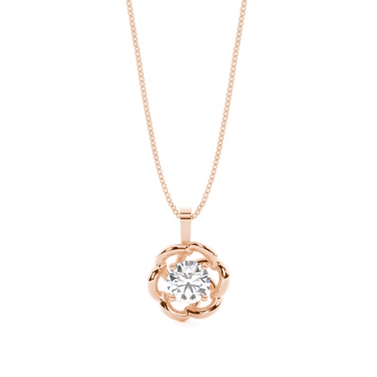 Rose Gold Delicate Diamond Pendants
