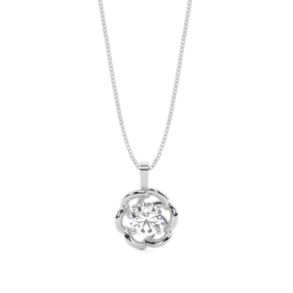 4 Prong Setting Classic Solitaire Pendant