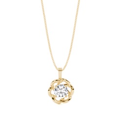 4 Prong Setting Classic Solitaire Pendant
