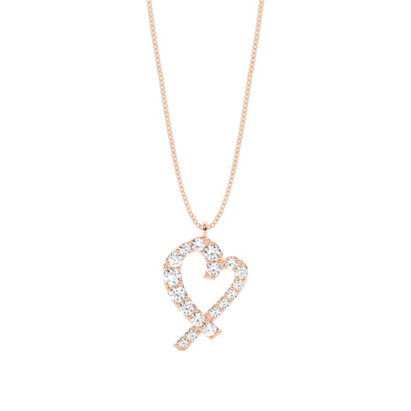4 Prong Setting Round Diamond Designer Pendant