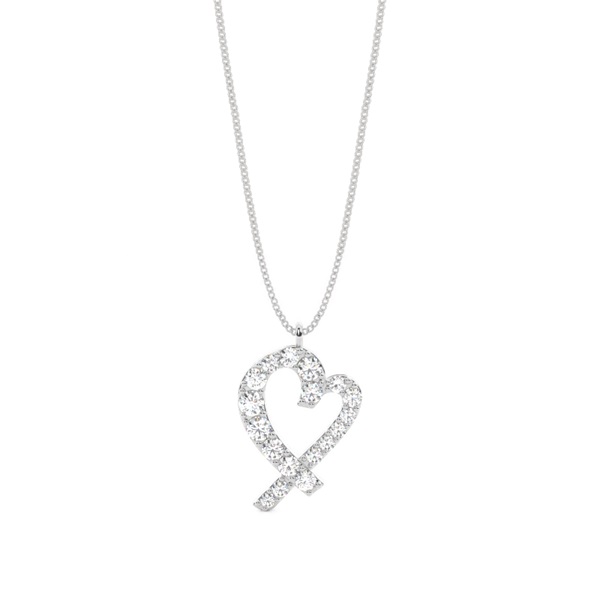 4 Prong Setting Round Diamond Designer Pendant