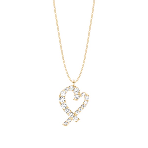 4 Prong Setting Round Diamond Designer Pendant