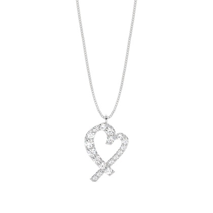 4 Prong Setting Round Diamond Designer Pendant