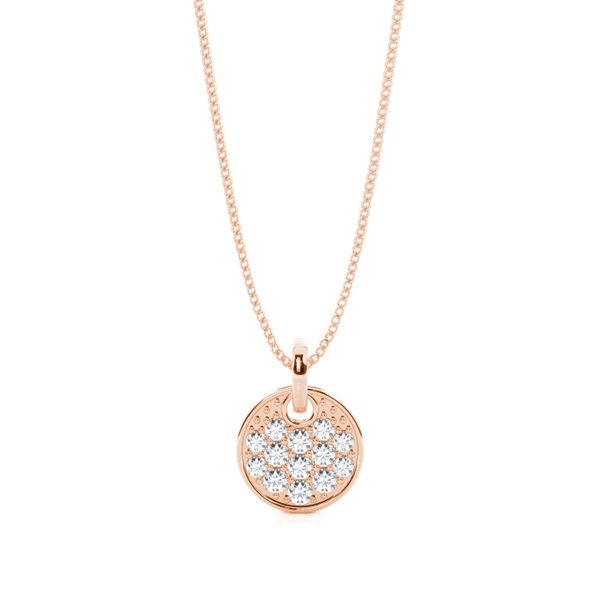 4 Prong Setting Circle Pendant