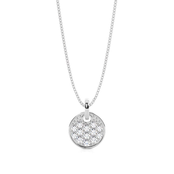 4 Prong Setting Circle Pendant