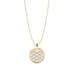 4 Prong Setting Circle Pendant