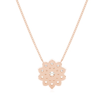 Rose Gold Cluster Pendants