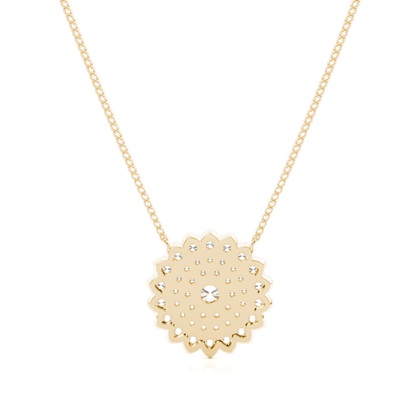 Yellow Gold Cluster Pendants