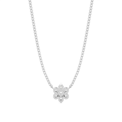 4 Prong Setting Round Diamond Cluster Pendant