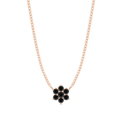 Rose Gold Cluster Diamond Pendants