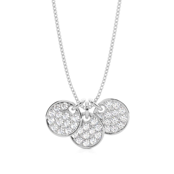 Pave Setting Round Diamond Designer Pendant