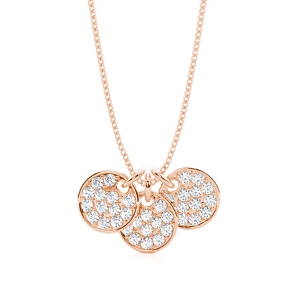 Rose Gold Designer Diamond Pendants