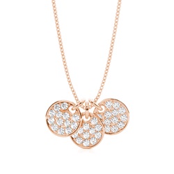 Pave Setting Round Diamond Designer Pendant
