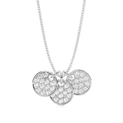 Pave Setting Round Diamond Designer Pendant