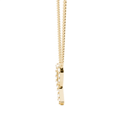 Round Cut Diamond Pendant Necklaces