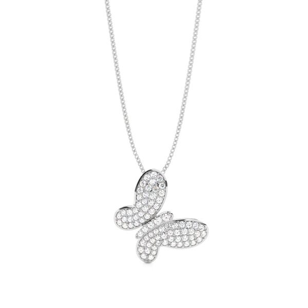Pave Setting Round Diamond Designer Pendant