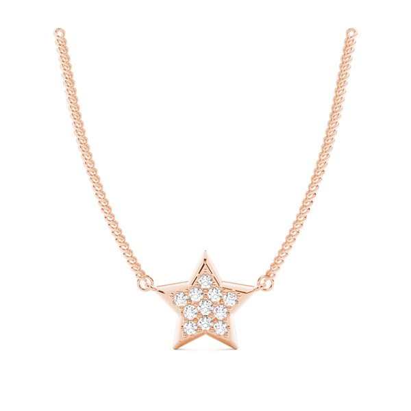 4 Prong Setting Round Diamond Designer Pendant
