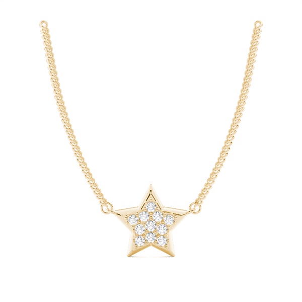 4 Prong Setting Round Diamond Designer Pendant