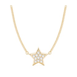 4 Prong Setting Round Diamond Designer Pendant