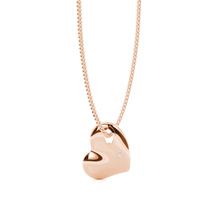 Flush Setting Round Diamond Designer Pendant