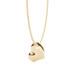 Flush Setting Round Diamond Designer Pendant