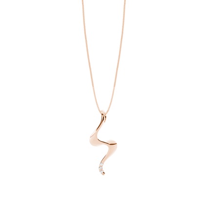 Rose Gold Delicate Diamond Pendants