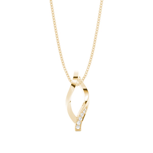 Pave Setting Round Diamond Designer Pendant