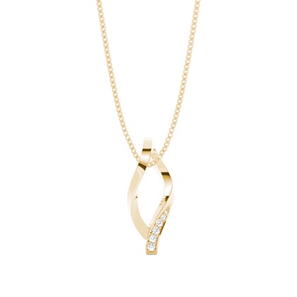 Yellow Gold Designer Diamond Pendants