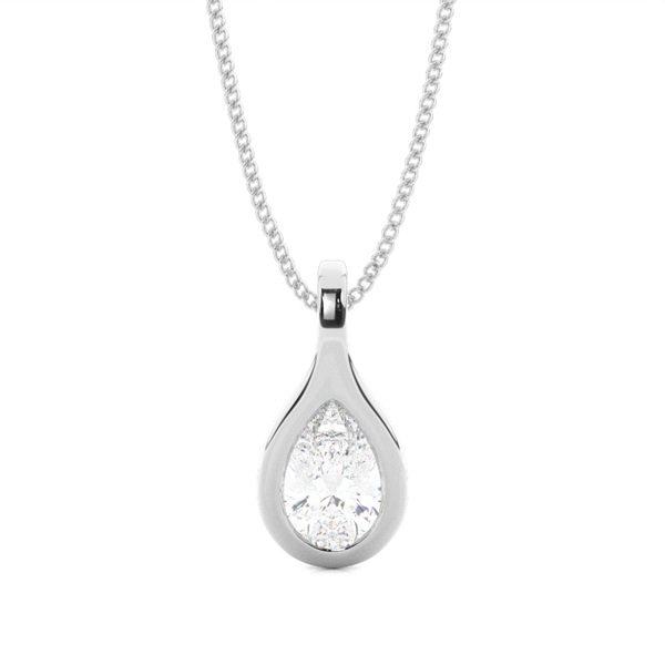 Full Bezel Setting Classic Solitaire Pendant
