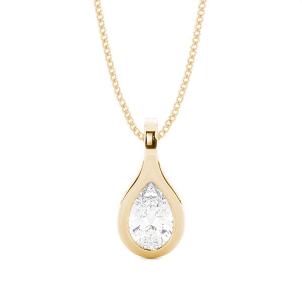 Full Bezel Setting Classic Solitaire Pendant