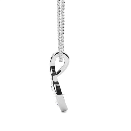 Runder Diamant Designer Anhänger in einer Pavefassung