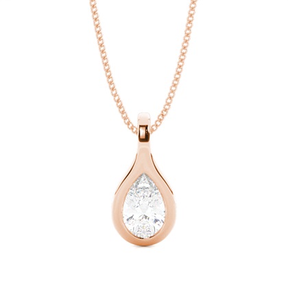 Rose Gold Delicate Diamond Pendants