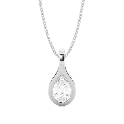 Full Bezel Setting Classic Solitaire Pendant