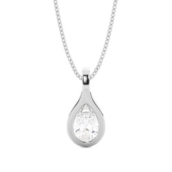 Full Bezel Setting Classic Solitaire Pendant