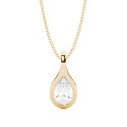 Full Bezel Setting Classic Solitaire Pendant