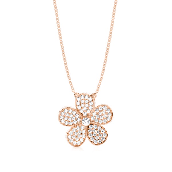 Pave Setting Round Diamond Designer Pendant