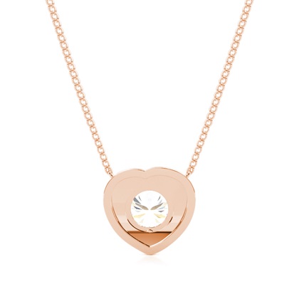 Rose Gold Delicate Diamond Pendants